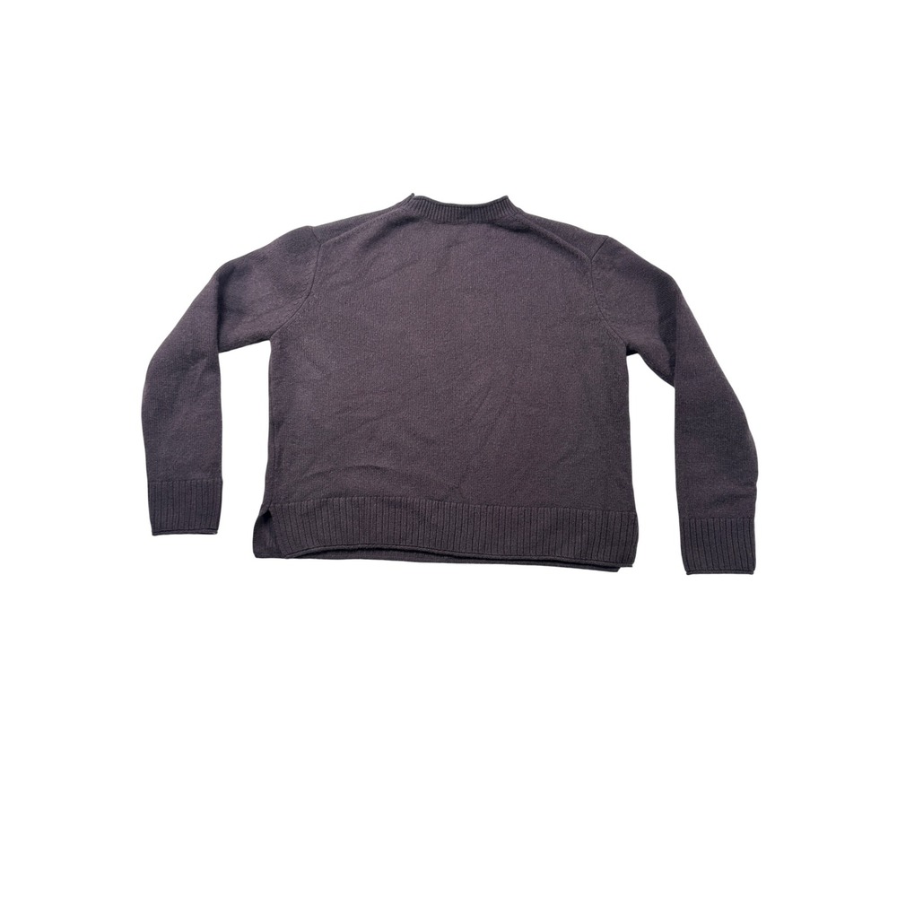 Quince Mongolian Cashmere Boxy Crewneck Sweater Deep Orchid Purple S - Picture 3 of 9